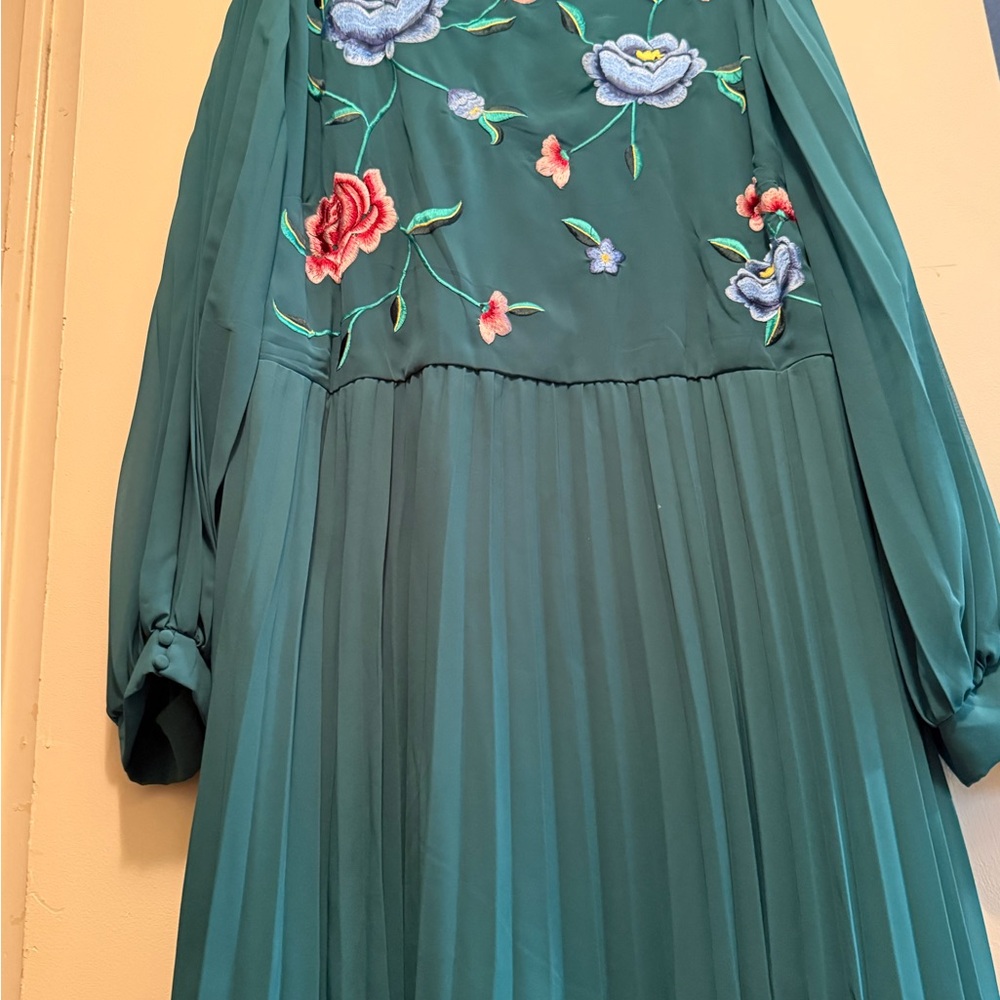 ASOS Curve Teal Midi Dress - Picture 6 of 11
